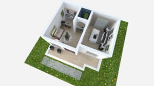 1270 Sq Ft House plan